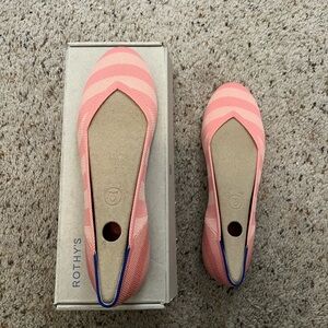 Rothy's Coral and Blue Women's Flats